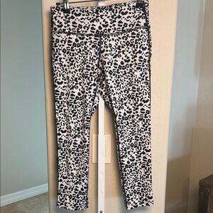 Nike Running Black and White leopard print Dri-FIT Leggings XS